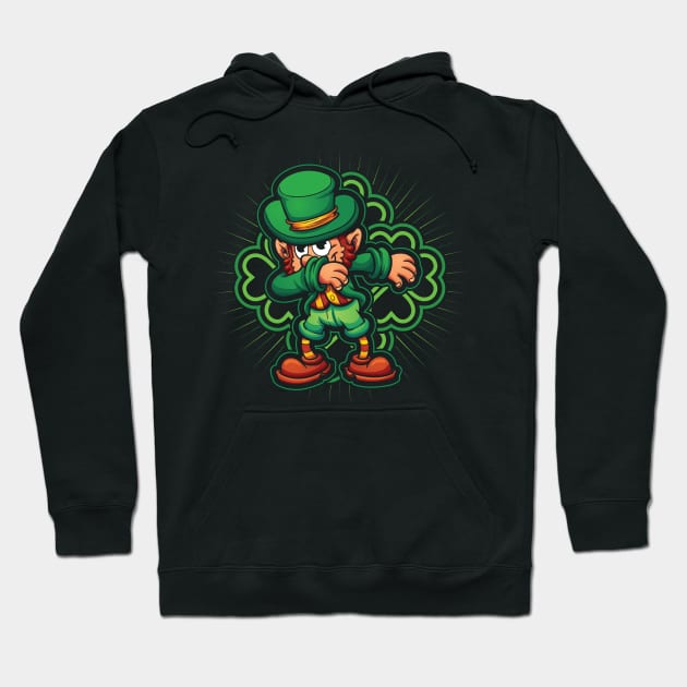 Dabbing Leprechaun Funny Dab St Patricks Day Hoodie by aneisha